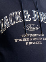 Jack & Jones Denver Logo Navy Hoodie Navy