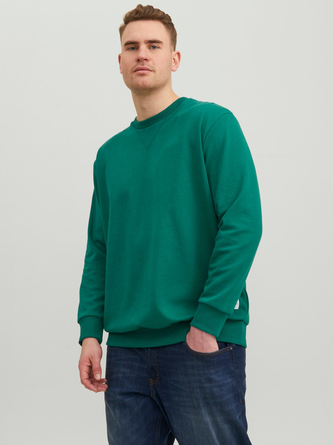 Jack & Jones Green Crew Neck Sweater Green