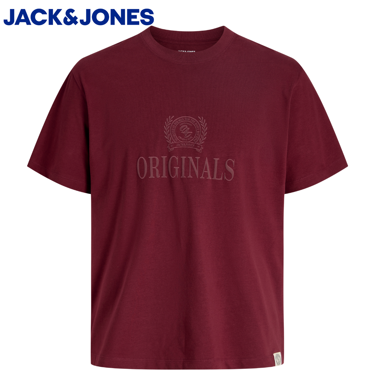 Jack & Jones Erik Monongram Truffle Tee Red