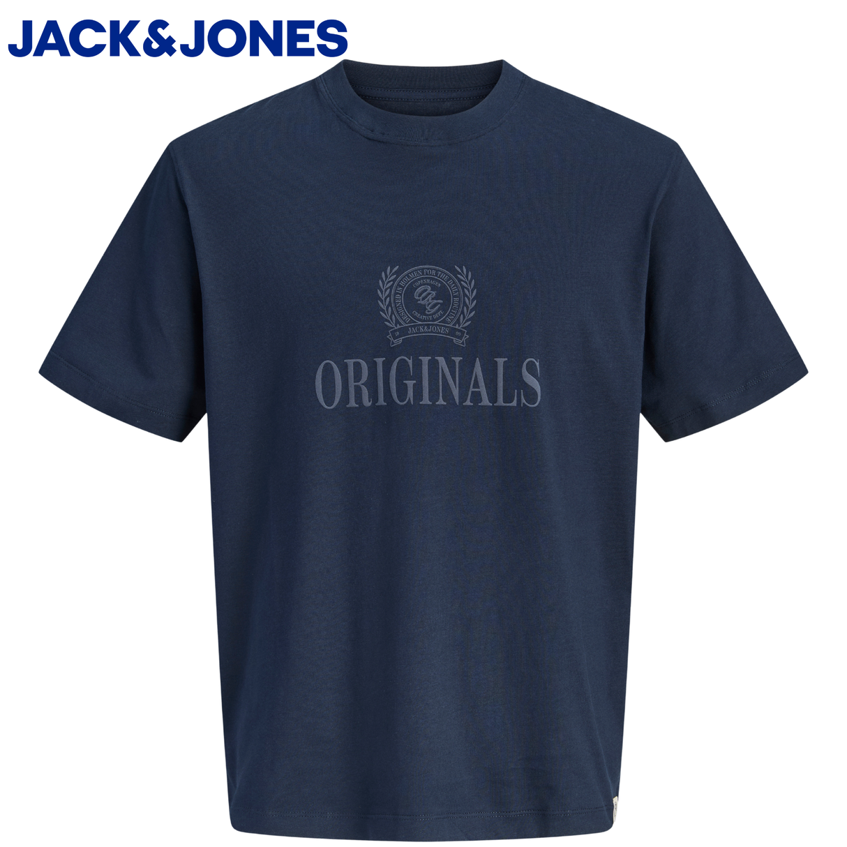Jack & Jones Erik Monogram Navy T-Shirt Navy