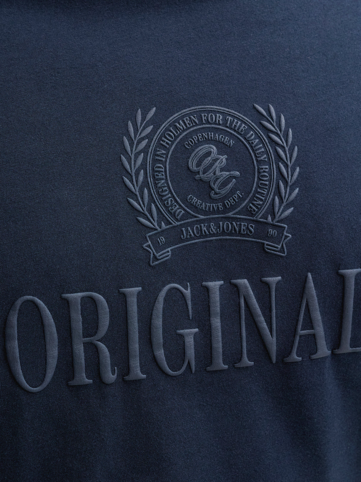 Jack & Jones Erik Monogram Navy T-Shirt Navy