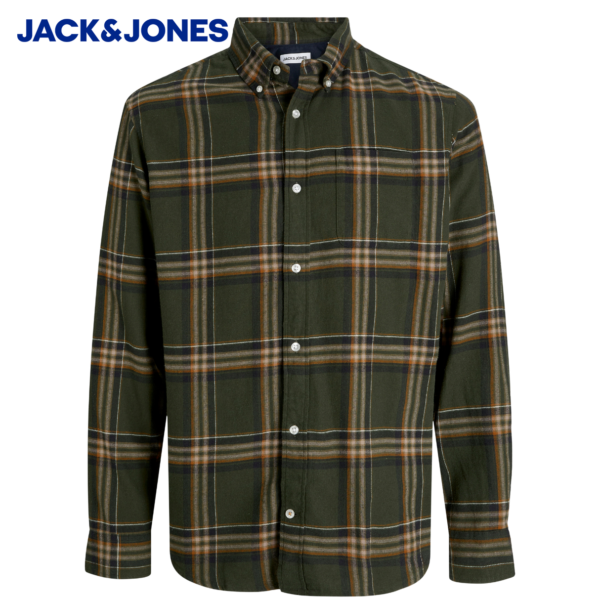 Jack & Jones Flannel Check Green Shirt Green