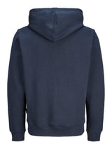 Jack & Jones Fusion Logo Space Hoodie Navy