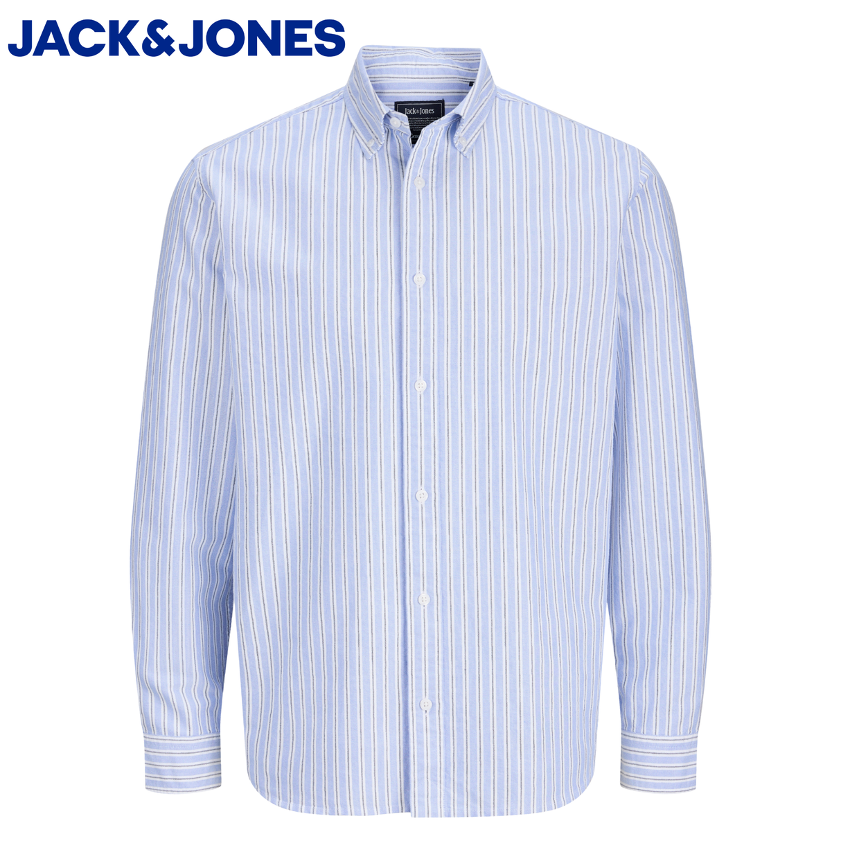 Jack & Jones Harvey Oxford Stripe Shirt Blue