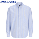 Jack & Jones Harvey Oxford Stripe Shirt Blue