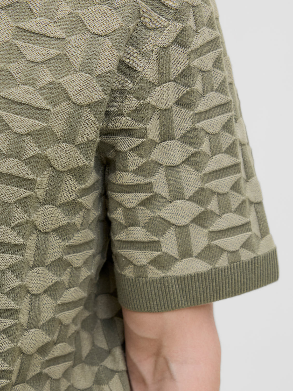Jack & Jones Kalvin Knit Tea Leaf Polo Green