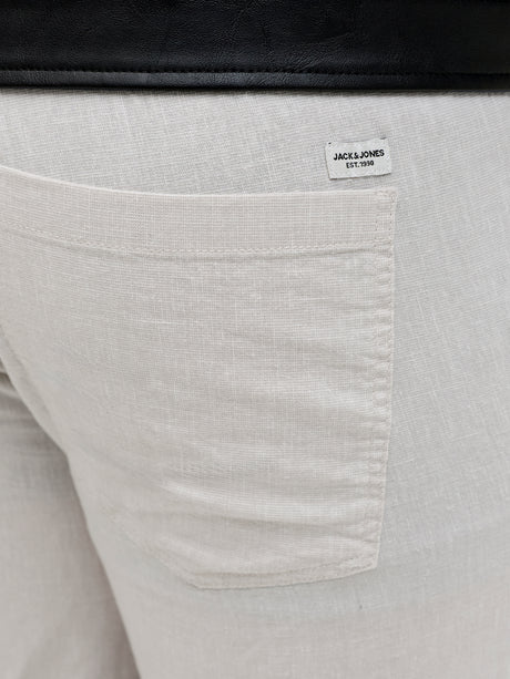 Jack & Jones Kane Linen Mix Beige Jogger Beige