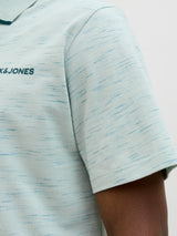 Jack & Jones Logan Inject Aqua Grey Polo Grey