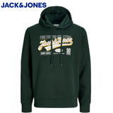 Jack & Jones Logo Scarab Green Hoodie Green