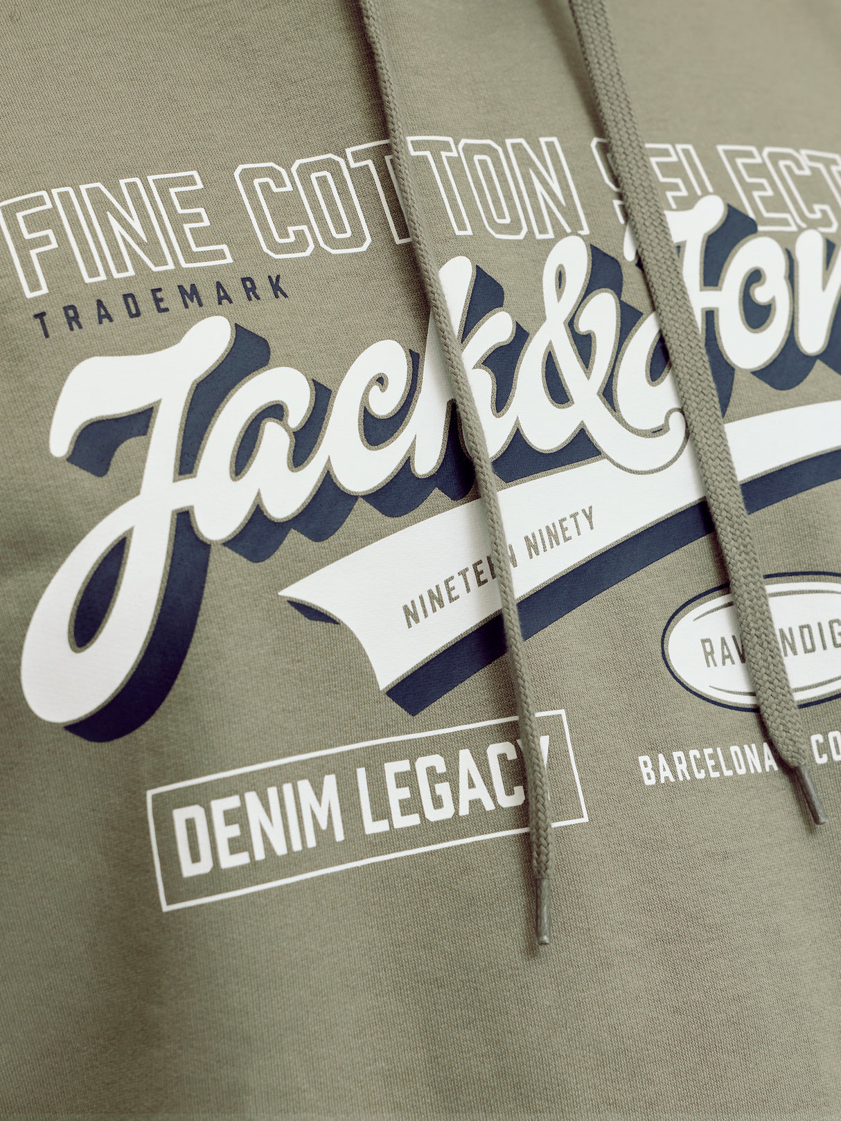 Jack & Jones Logo Vetiver Hoodie Green