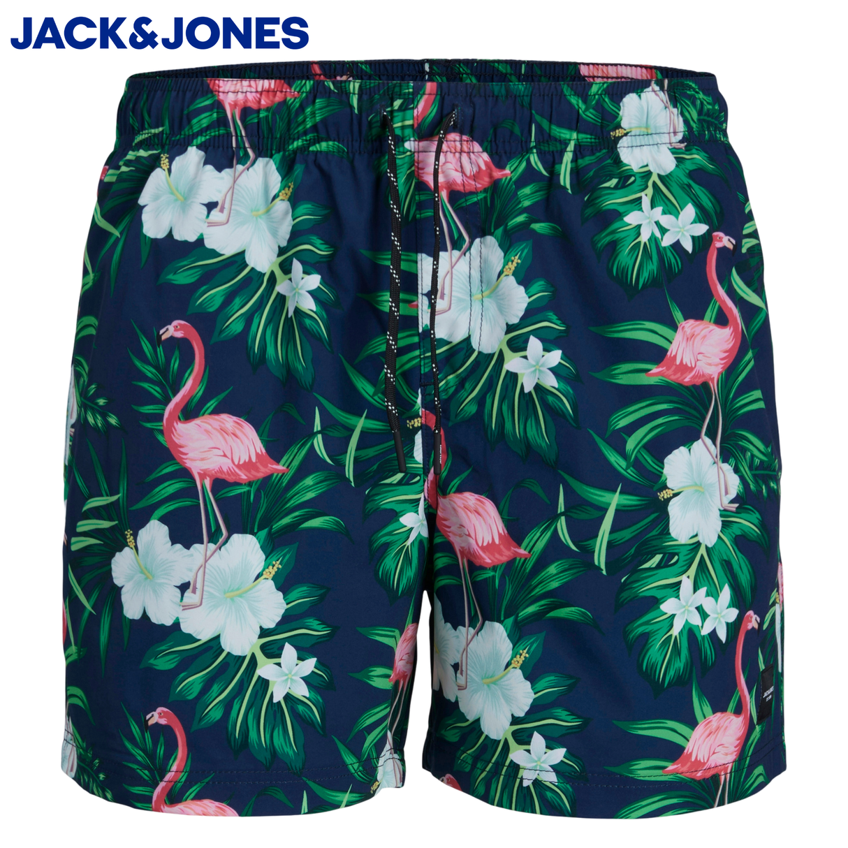 Jack & Jones Maui Print Swim Shorts Navy