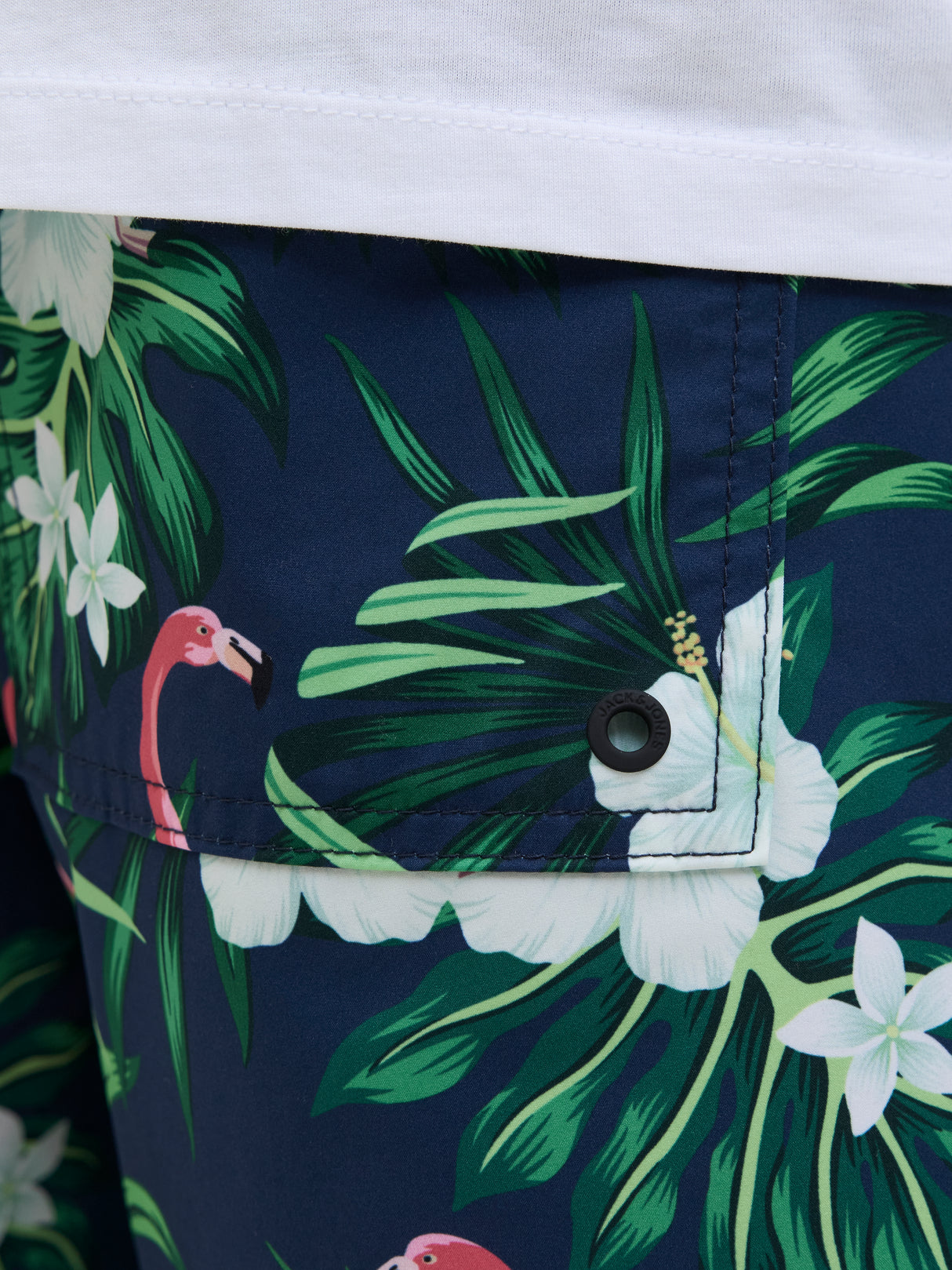 Jack & Jones Maui Print Swim Shorts Navy