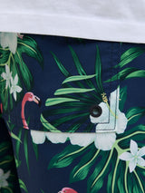 Jack & Jones Maui Print Swim Shorts Navy