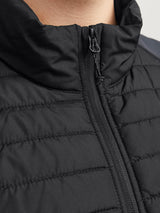 Jack & Jones Multi Quilted Black Jacket Black