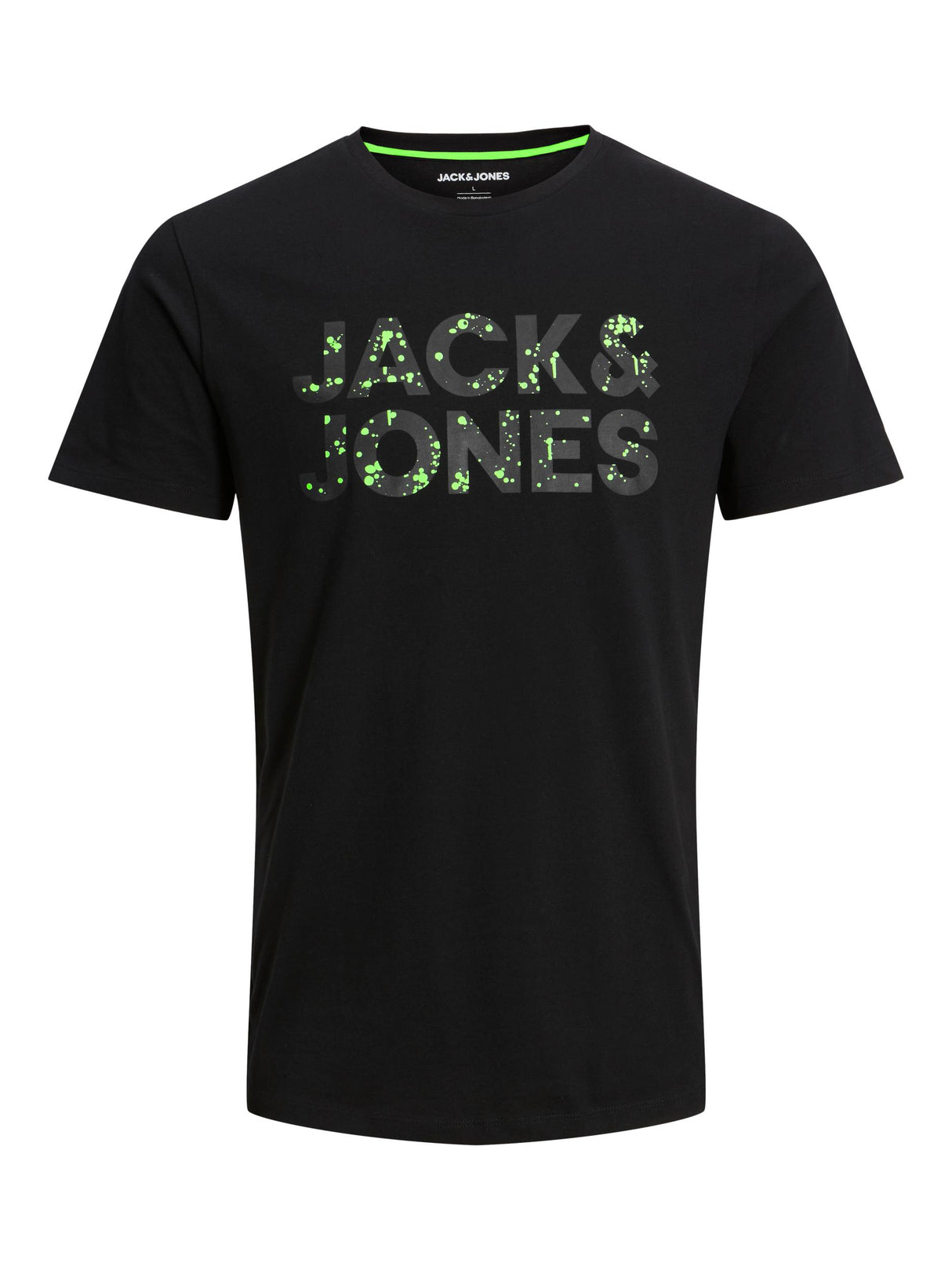 Jack & Jones Neon Pop Black Tee Black