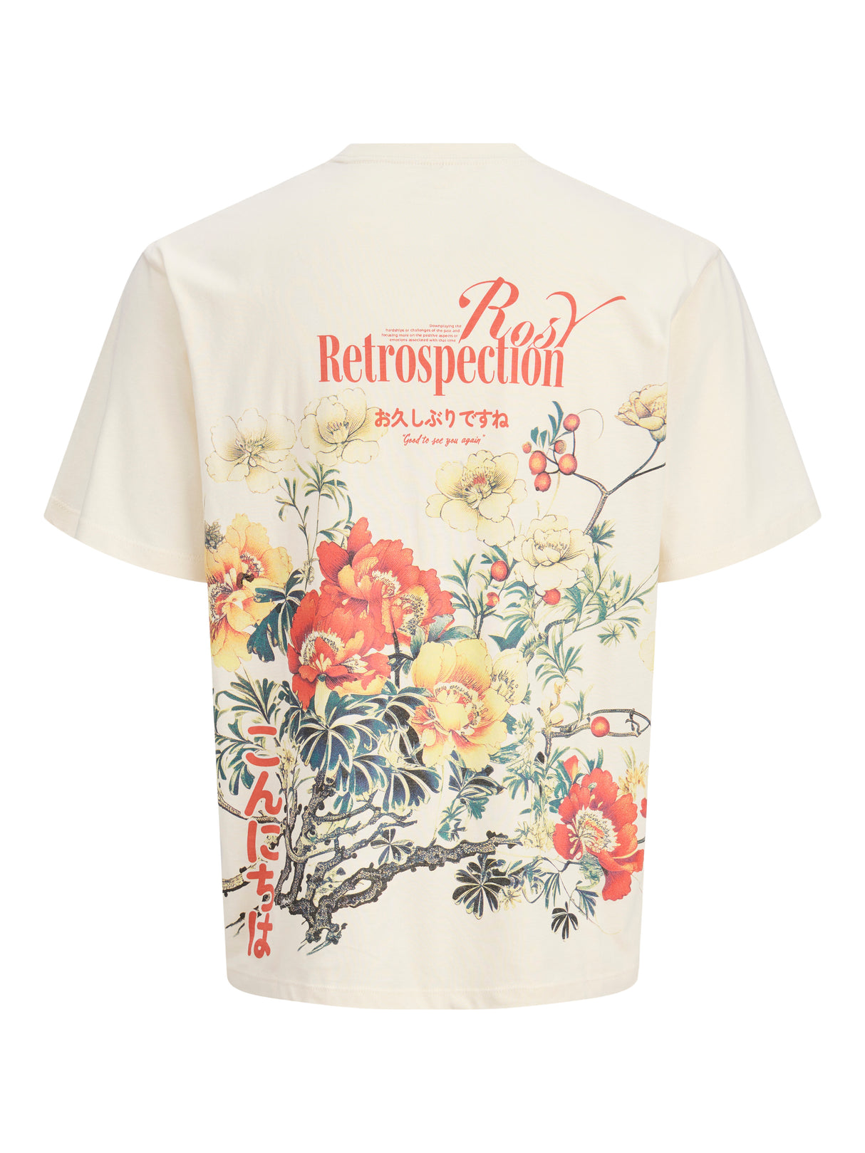 Jack & Jones Oriental Back White Tee White