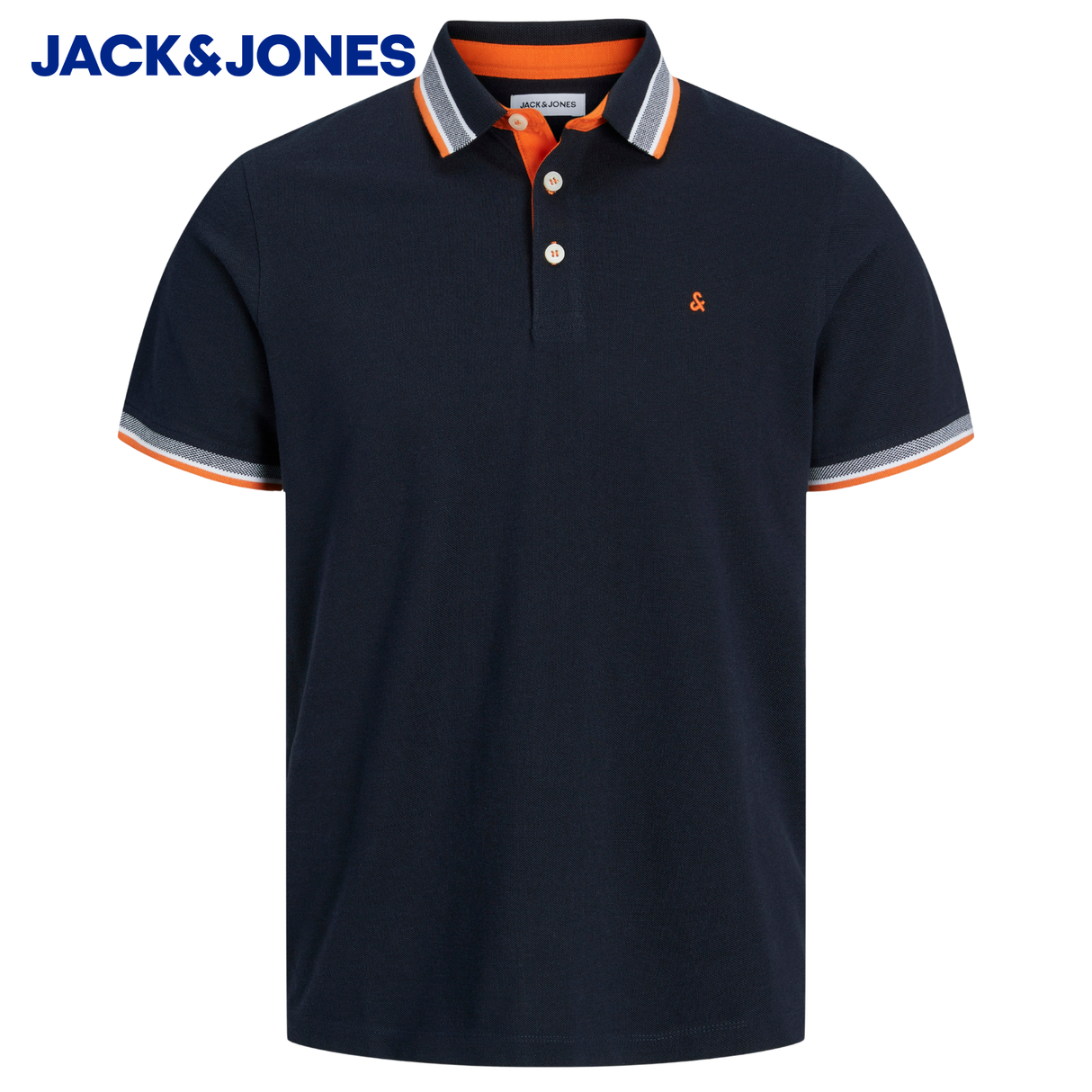Jack & Jones Paulos Black And Neon Polo Black