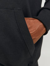 Jack & Jones Paulos Black Full Zip Sweat Black