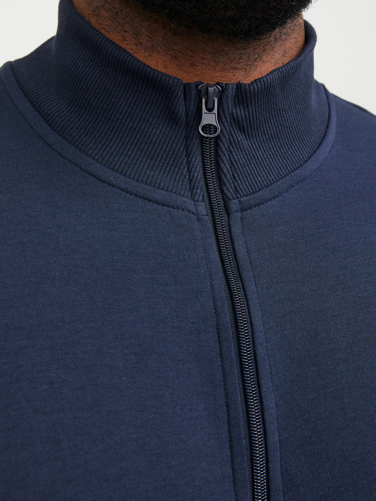 Jack & Jones Paulos Navy Full Zip Sweat Navy