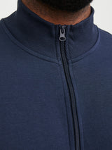Jack & Jones Paulos Navy Full Zip Sweat Navy