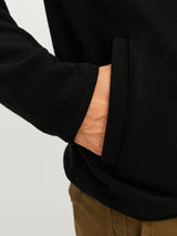 Jack & Jones Peak Black Zip Sweater Black