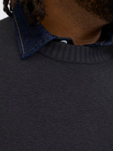 Jack & Jones Rebro Crew Neck Black Knit Black