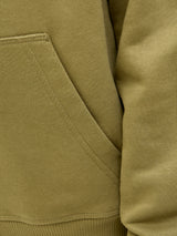 Jack & Jones Rebro Olive Full Zip Hoodie Green
