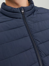 Jack Jones Recycle Navy Puffer Jacket Navy