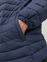 Jack Jones Recycle Navy Puffer Jacket Navy