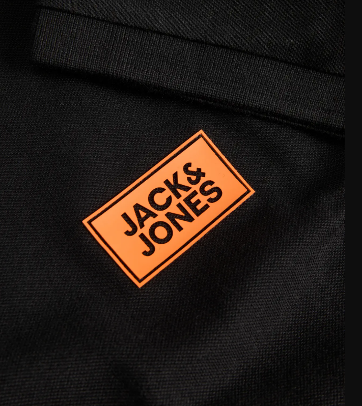 Jack & Jones Rush Logo Black Polo Shirt Black
