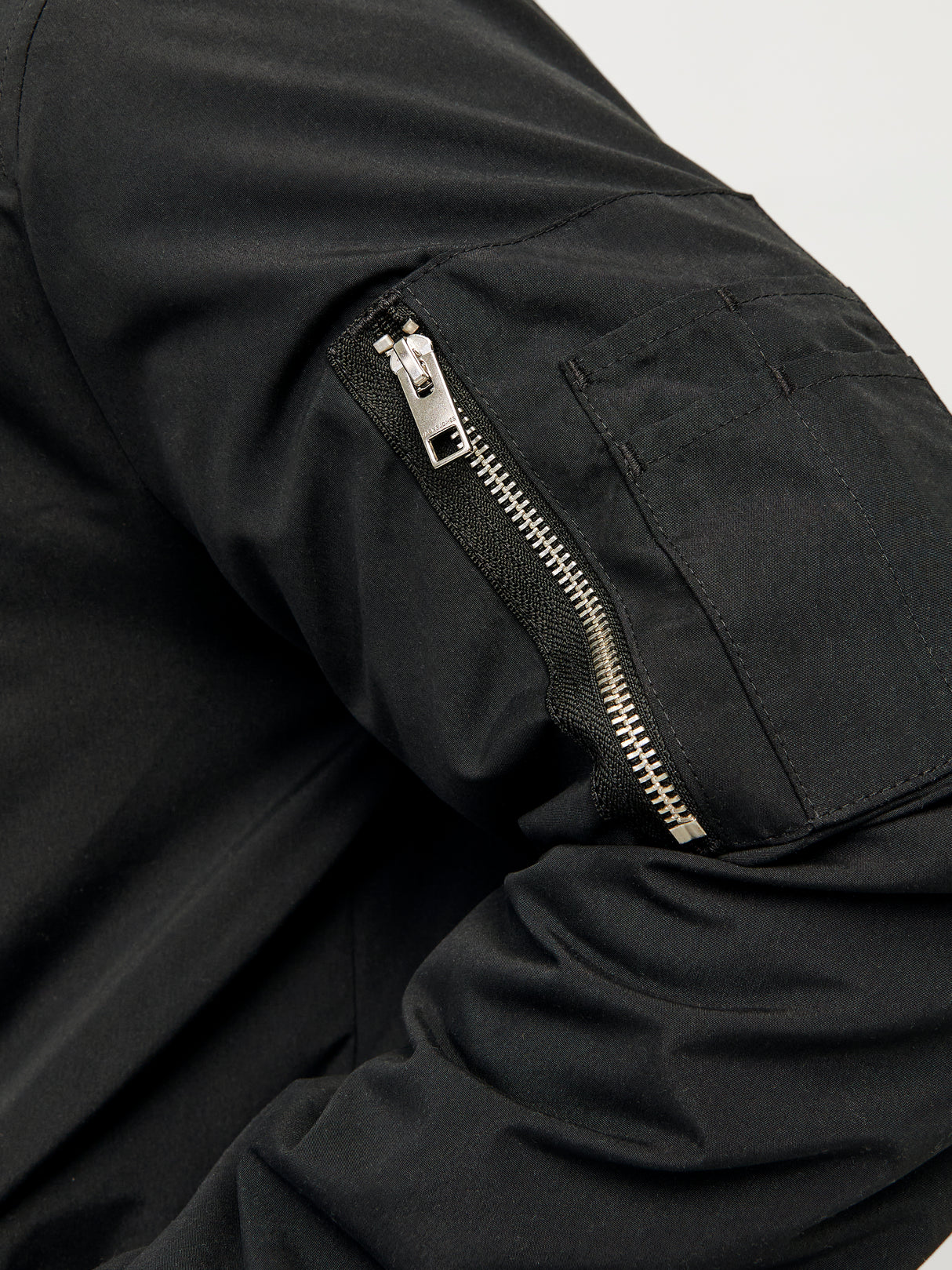 Jack & Jones Rush Black Bomber Jacket Black