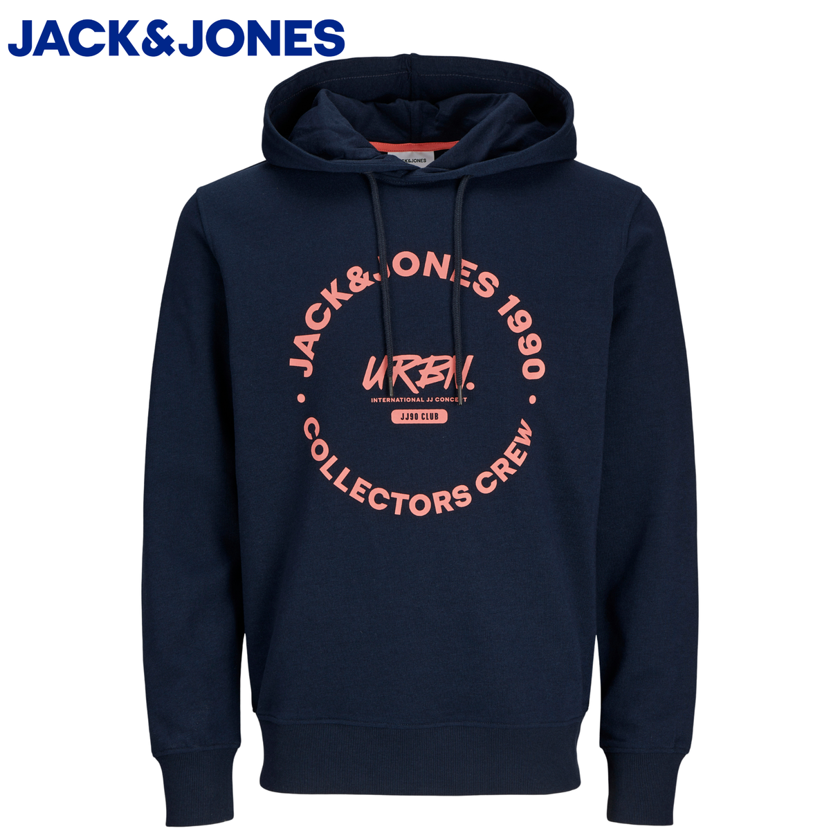 Jack & Jones Simon Logo Navy Hoodie Navy