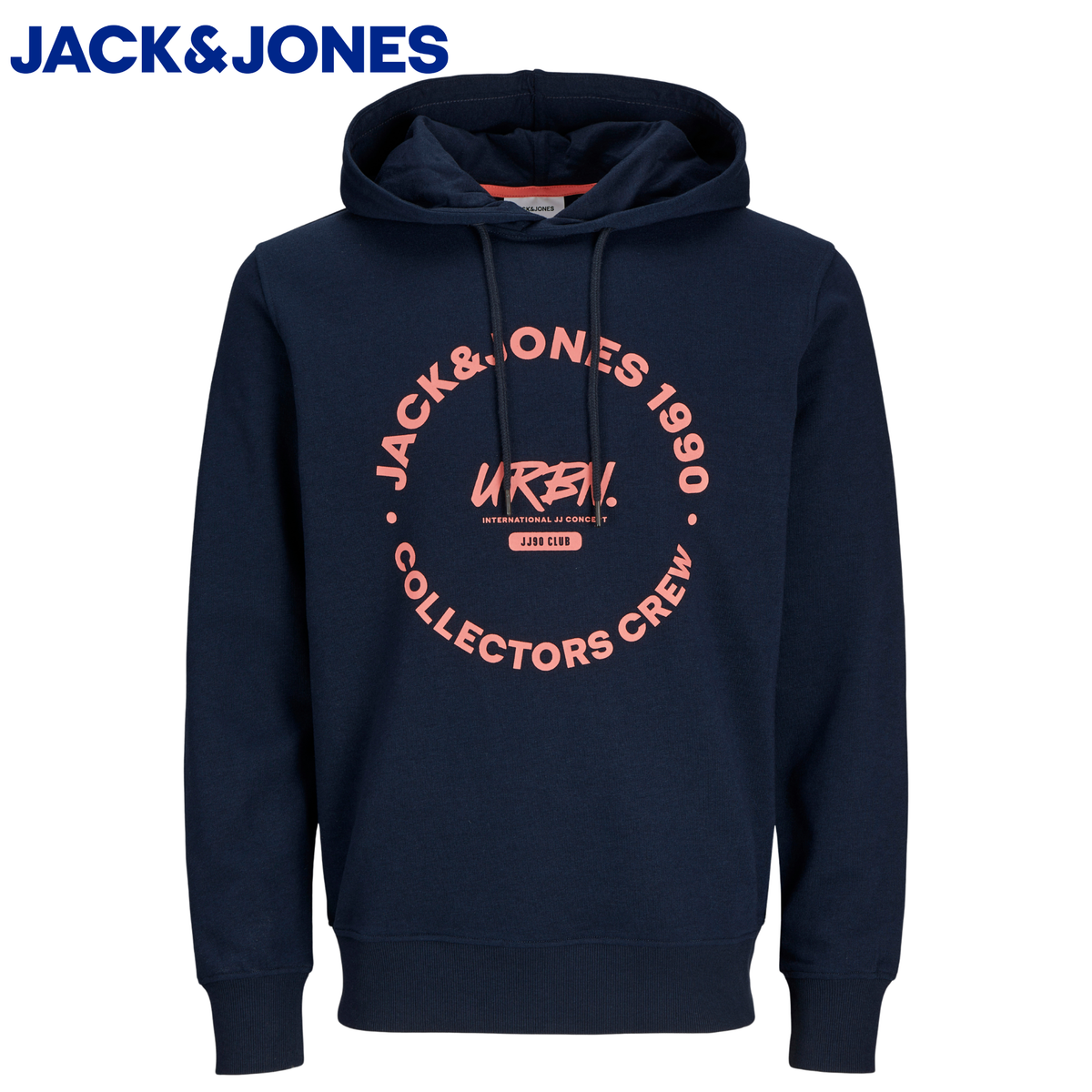 Jack & Jones Simon Logo Navy Hoodie Navy