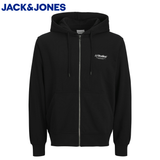 Jack & Jones Soho Logo Zip Hoodie Black