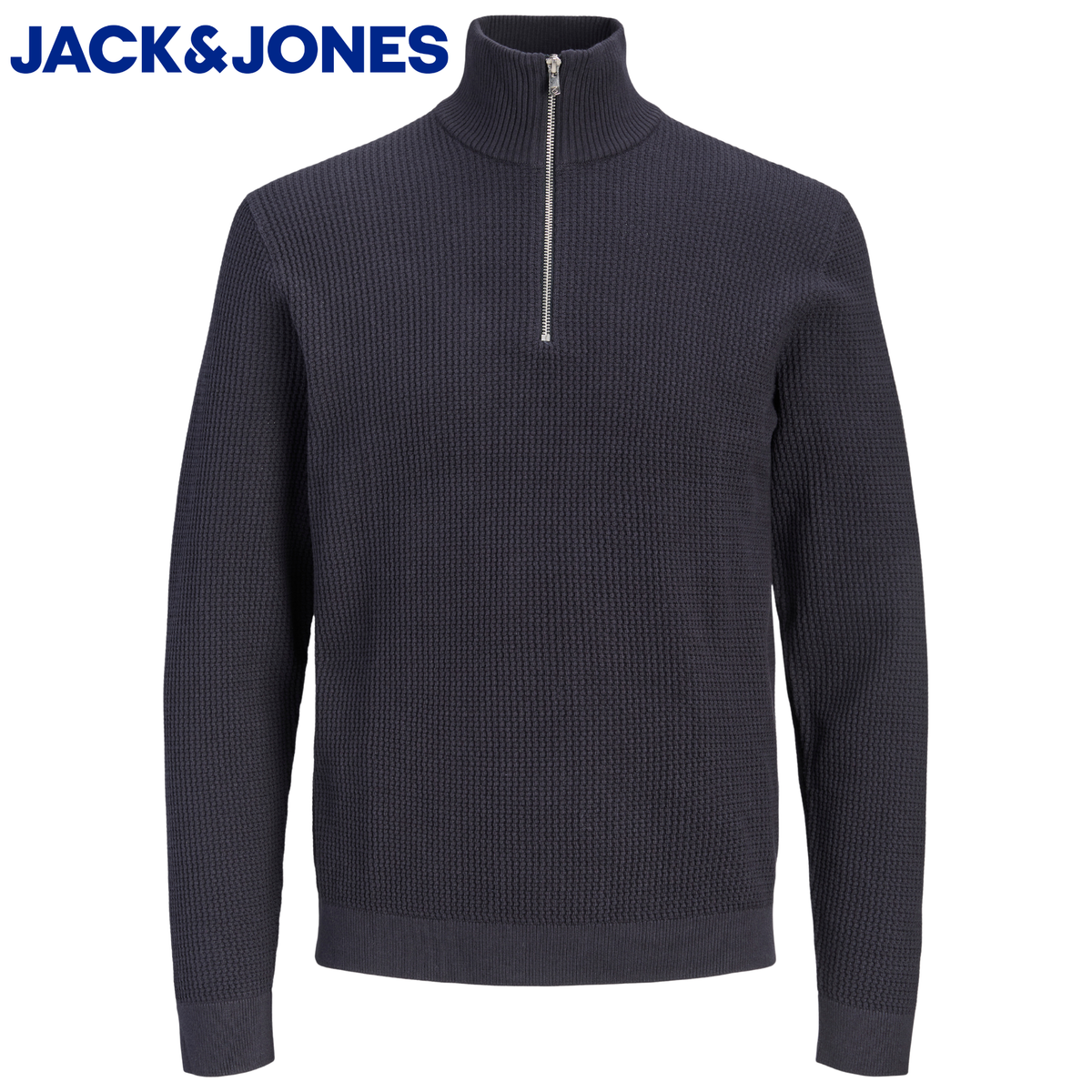 Jack & Jones Stanley Half Zip Navy Knit Navy