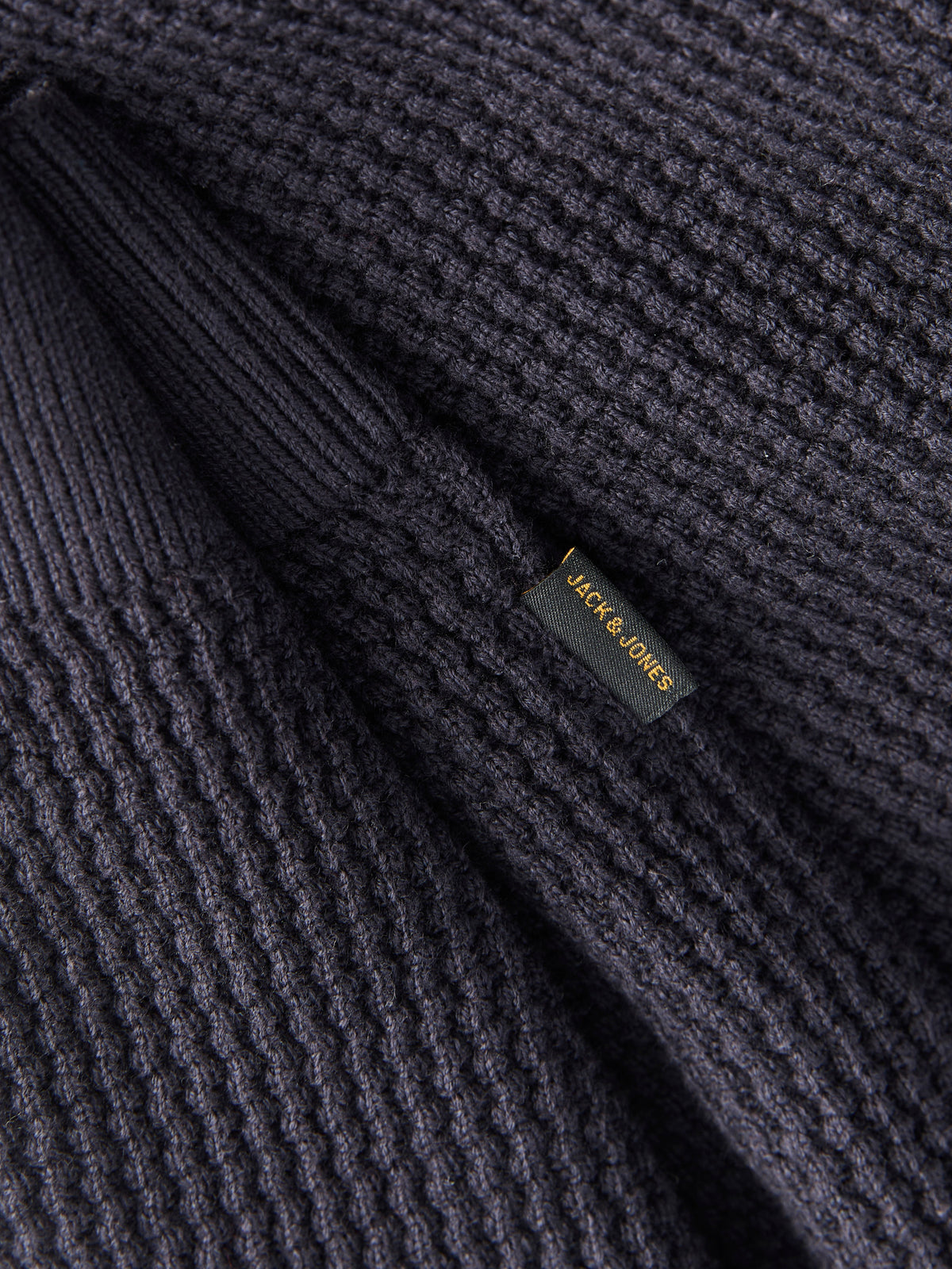 Jack & Jones Stanley Half Zip Navy Knit Navy