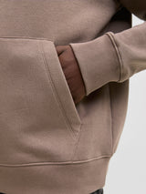 Jack & Jones Star Logo Falcon Hoodie Brown
