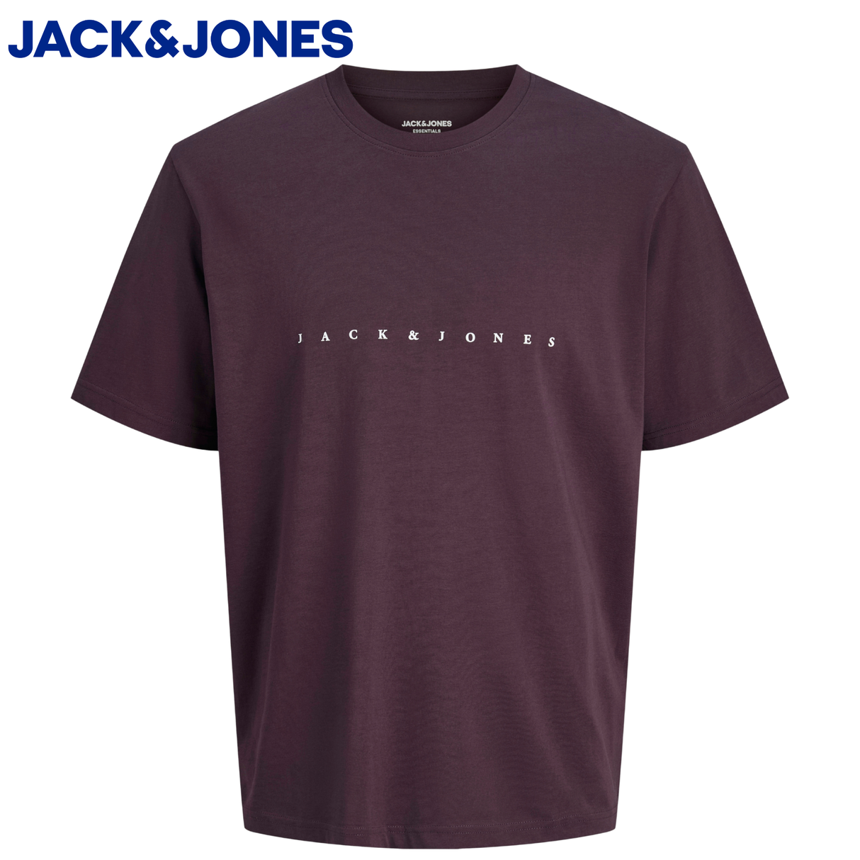Jack & Jones Star Logo Plum T-Shirt Wine