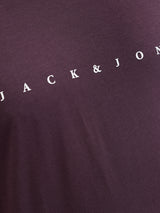 Jack & Jones Star Logo Plum T-Shirt Wine