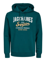 Jack & Jones Elogo Storm Hoodie Green