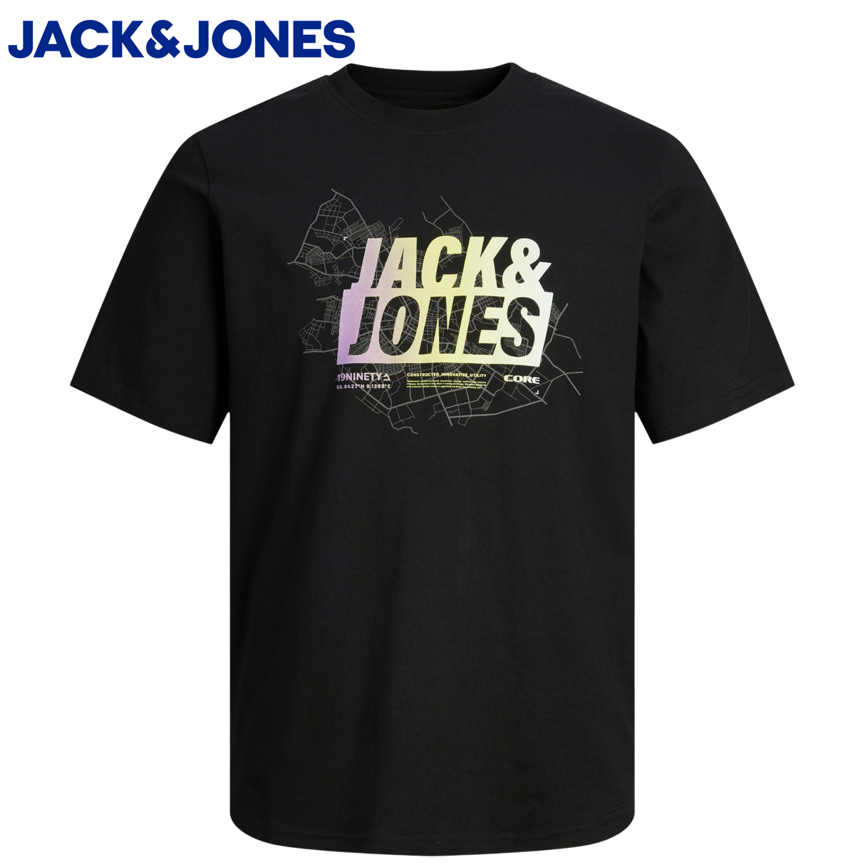 Jack & Jones Summer Logo Black Tee Black