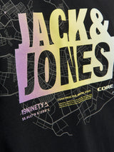 Jack & Jones Summer Logo Black Tee Black