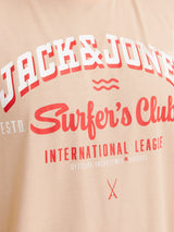 Jack & Jones Logo Peach T-Shirt Pink