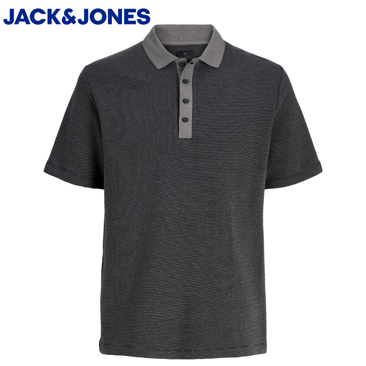 Jack & Jones Theo Black Polo Shirt Black