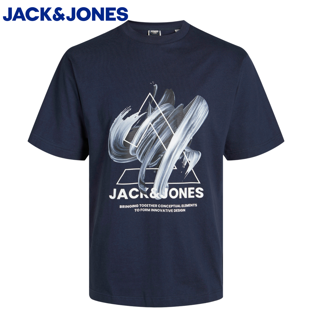 Jack & Jones Tint Crew Neck Navy Tee Navy