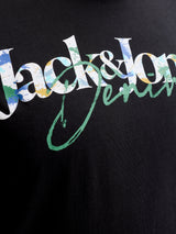 Jack & Jones Tom Logo Black T-Shirt Black