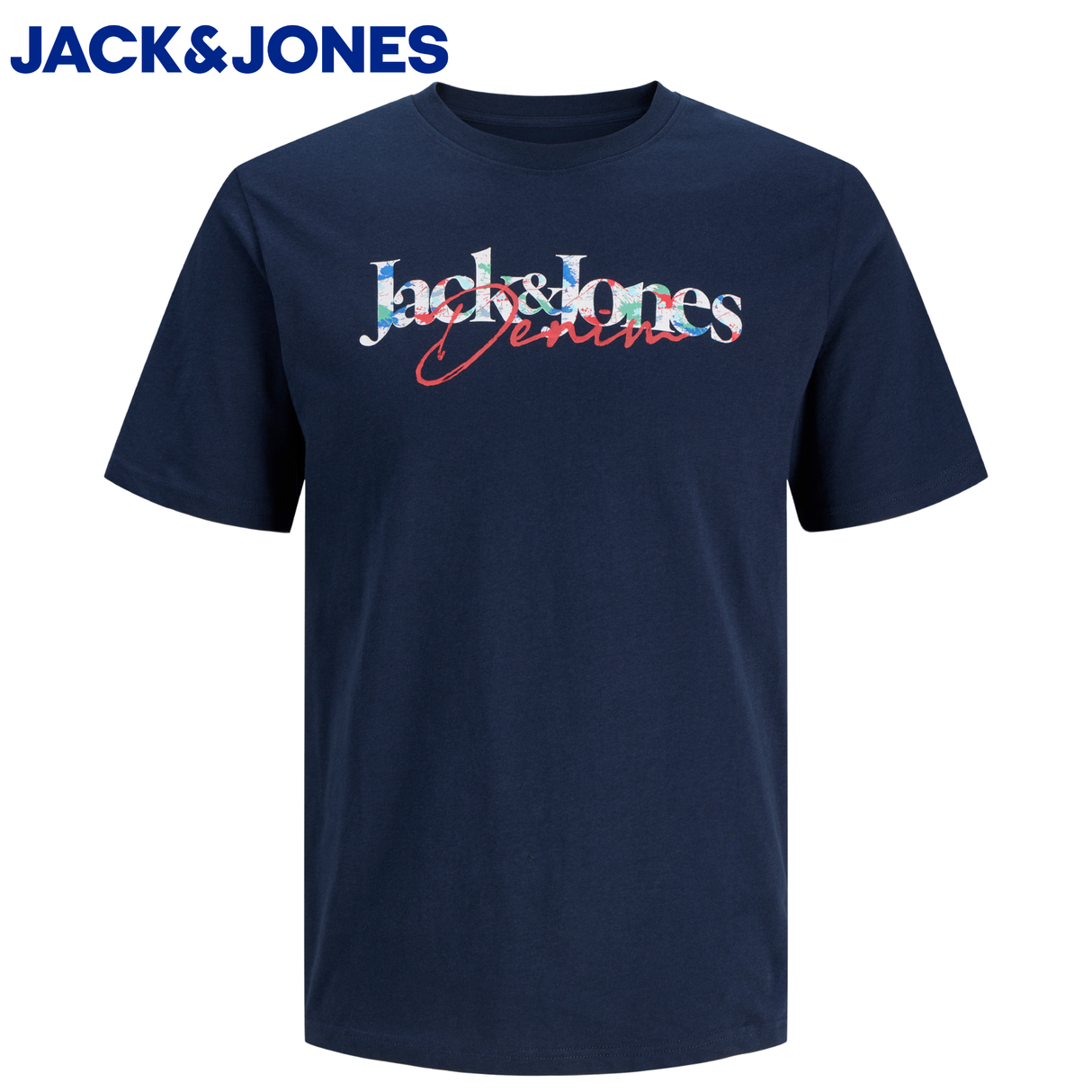 Jack & Jones Tom Logo Navy T-Shirt Navy