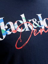 Jack & Jones Tom Logo Navy T-Shirt Navy
