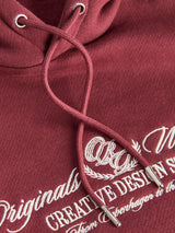 Jack & Jones Toronto Emblem Truffle Hood Red