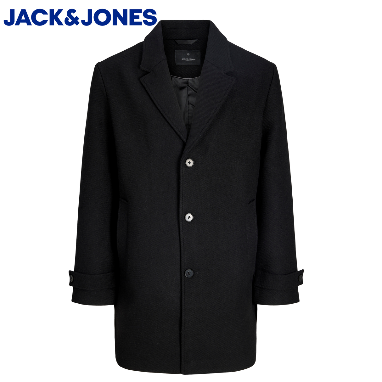 Jack & Jones Walter Wool Blend Coat Black